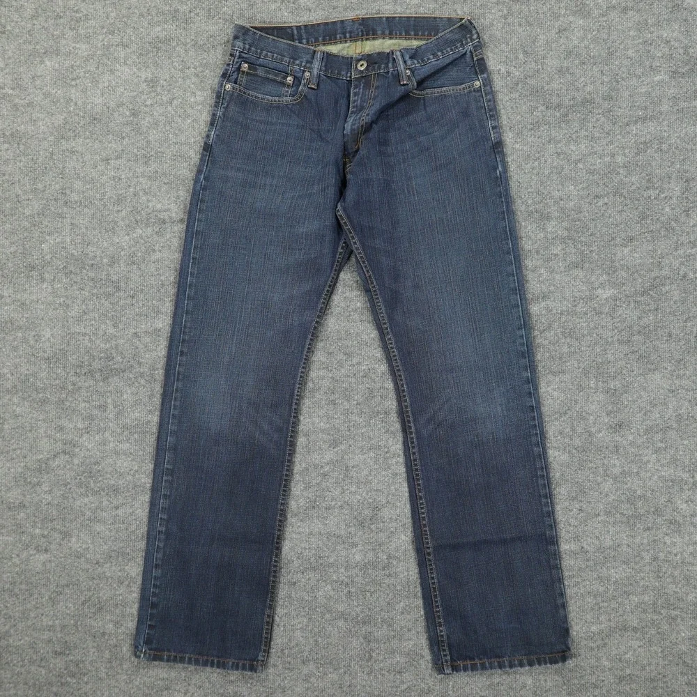 Levis 514 Jeans Men‎ 34x34 Blue Regular Straight Dark Wash